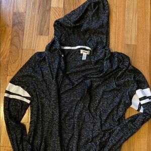 PINK - Dark Grey Full Zip hoodie